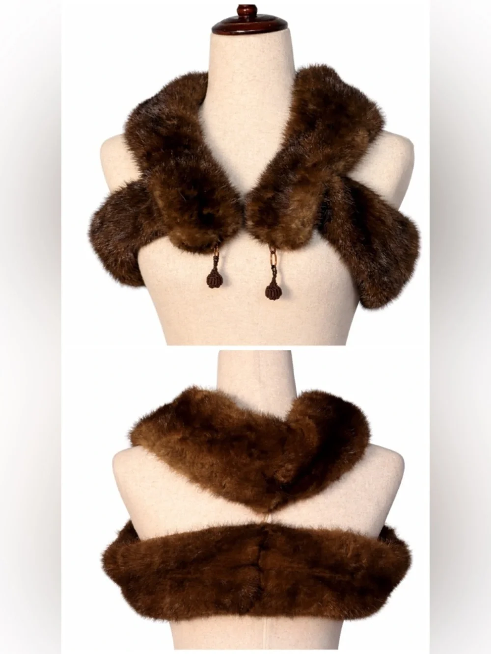 Vintage mink stole fur, shrug. Very good condition. Glamorous.